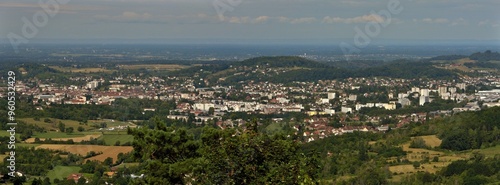 Panorama de Lons-le-Saunier dans le Jura.