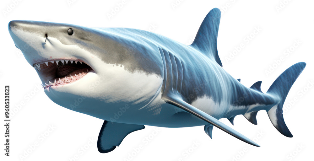 Naklejka premium PNG Marine life shark animal fish.