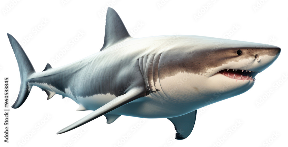 Fototapeta premium PNG Marine life shark animal fish.