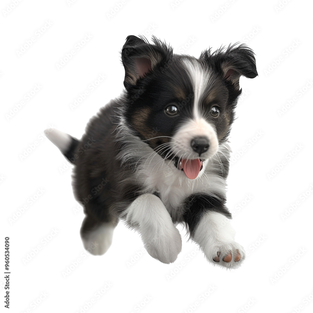 Adorable Puppy in Mid-Air Adorable Puppy in Mid-Air