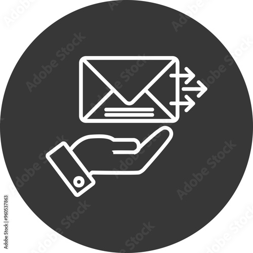 Send Mail Vector Icon Design