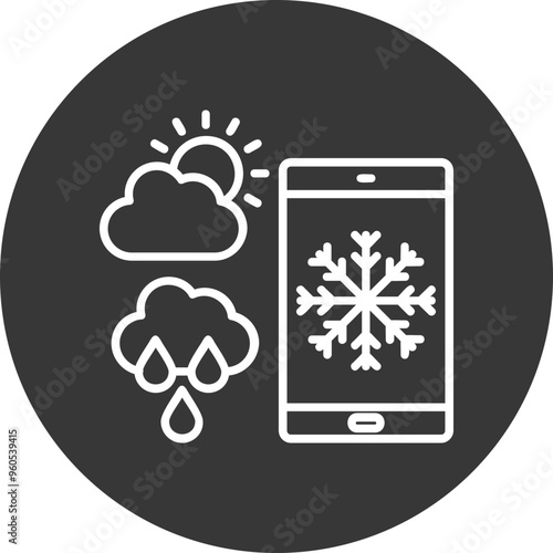 Forecast Vector Icon Design