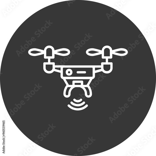 Drone Vector Icon Design