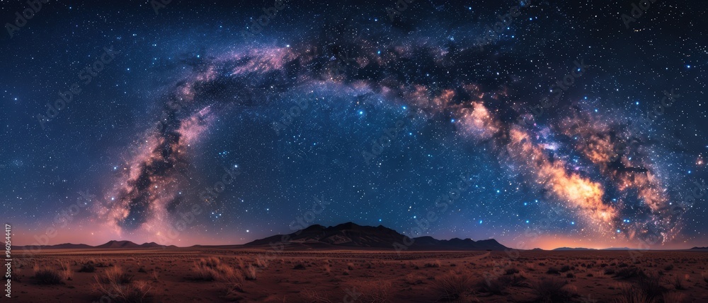 Celestial Symphony: Stunning Night Sky Landscape for Astrophotography Enthusiasts Celestial Symphony: Stunning Night Sky Landscape for Astrophotography Enthusiasts