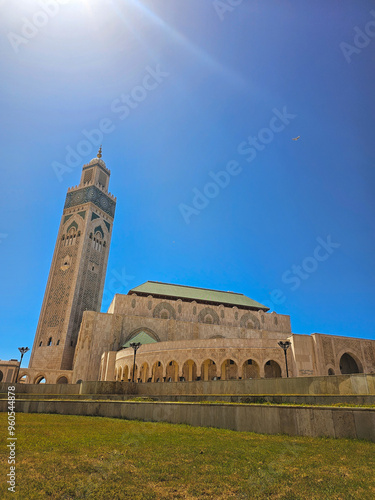 The Hassan II Mosque  is a mosque in Casablanca, Morocco. It is the second largest functioning mosque in Africa and is the 14th largest in the world. photo