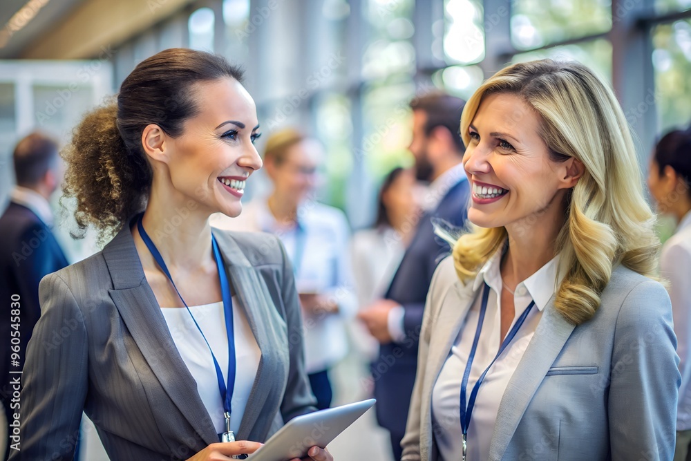 Businesswomen networking at a professional event Businesswomen networking at a professional event