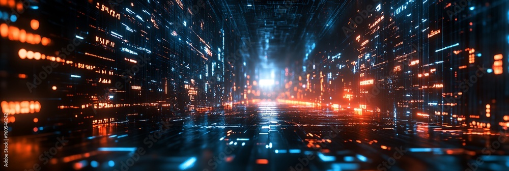 a dark tunnel with bright lights a dark tunnel with bright lights