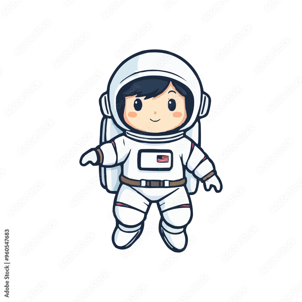 astronaut vector logo design illustration. astronaut mascot logo. Astronaut Boy astronaut vector logo design illustration. astronaut mascot logo. Astronaut Boy