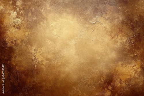 Abstract Golden Texture with Rough Surface and Distressed Look