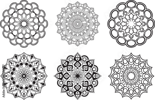 the pattern of a mandala design photo