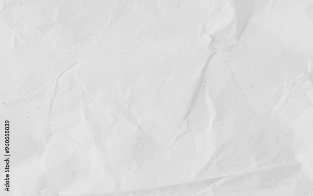 White crumpled craft paper texture as background. Light grey paper texture, Old vintage page or grunge vignette of old newspaper. Pattern rough art creased grunge letter with copy space for text. White crumpled craft paper texture as background. Light grey paper texture, Old vintage page or grunge vignette of old newspaper. Pattern rough art creased grunge letter with copy space for text.