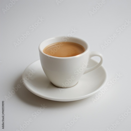 Wallpaper Mural Latte Art in a White Coffee Cup Torontodigital.ca