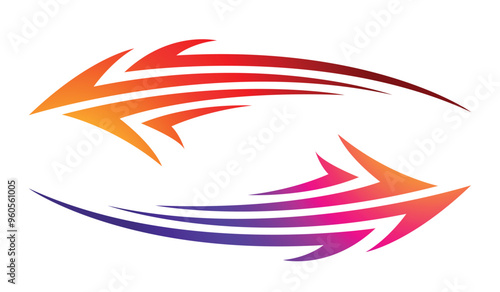 Sports car abstract tribal tattoo racing car body side sticker decoration. Eps 10 vector art image illustration. Side strip decal for car, auto, truck, boat, suv, motorcycle.