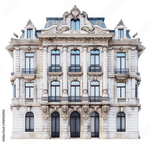 Elegant historic building facade