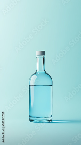 Wallpaper Mural Transparent glass bottle showcasing minimalist design Torontodigital.ca