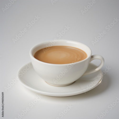 Wallpaper Mural Latte Art in a White Coffee Cup Torontodigital.ca