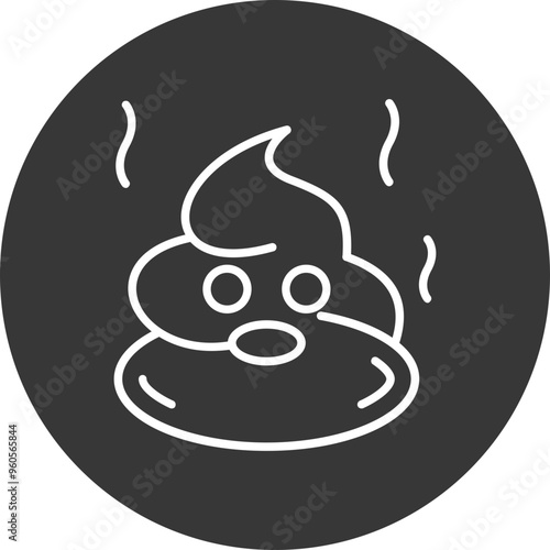 Poop Vector Icon Design