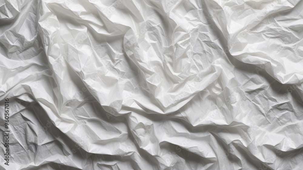 crumpled white plastic texture as background. crumpled white plastic texture as background.