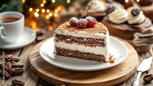 Delicious Chocolate Cake with Raspberries