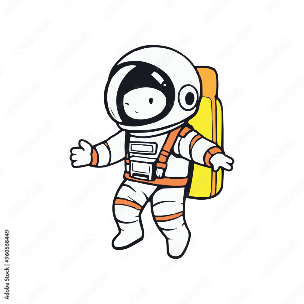 astronaut vector logo design illustration. astronaut mascot logo. Astronaut Boy astronaut vector logo design illustration. astronaut mascot logo. Astronaut Boy