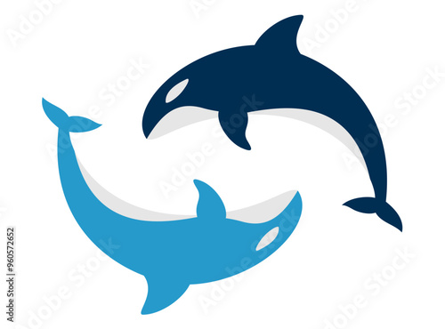 couple whale icon