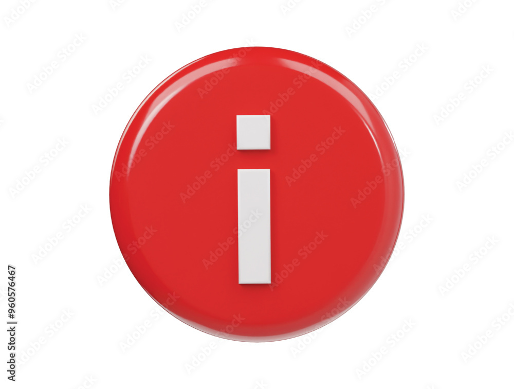 Information icon 3d render illustration Information icon 3d render illustration