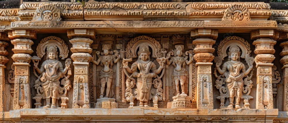 Intricate Details of an Ancient Temple: Carvings, Statues, and Timeless Beauty Intricate Details of an Ancient Temple: Carvings, Statues, and Timeless Beauty