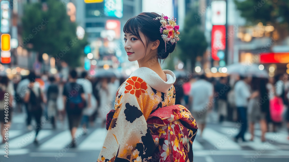 beautiful and cute japanese asian girl wearing kimono dress tokyo beautiful and cute japanese asian girl wearing kimono dress tokyo