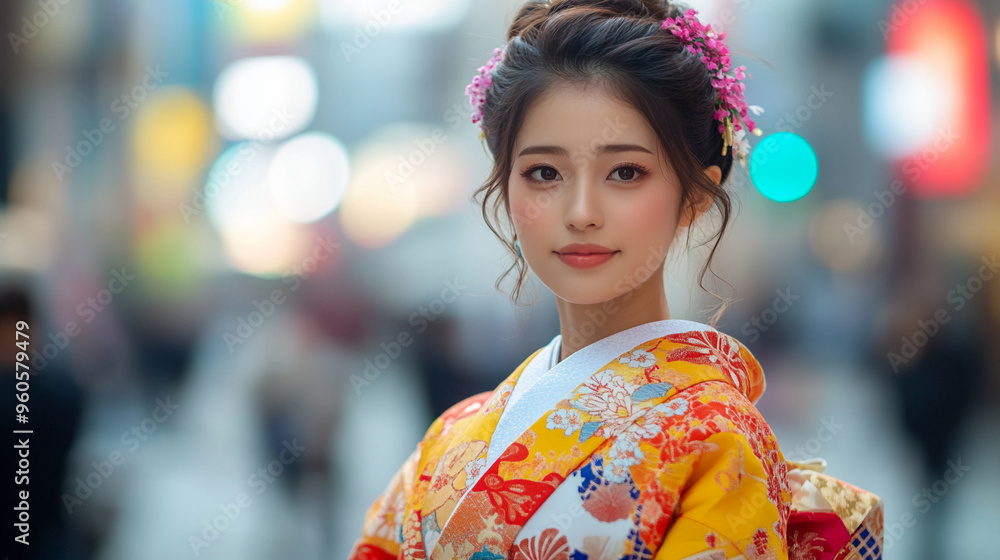 beautiful and cute japanese asian girl wearing kimono dress tokyo beautiful and cute japanese asian girl wearing kimono dress tokyo