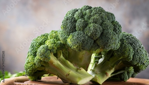 Wallpaper Mural broccoli on wooden background Torontodigital.ca