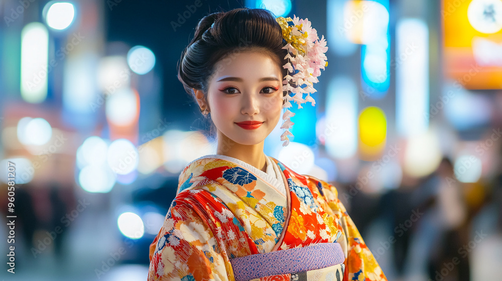beautiful and cute japanese asian girl wearing kimono dress tokyo beautiful and cute japanese asian girl wearing kimono dress tokyo