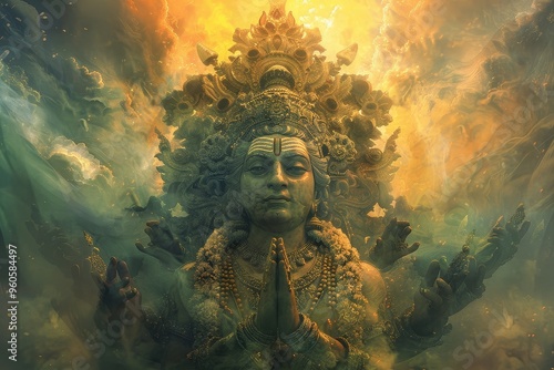 Divine Preservation: Vishnu, the Trimurti's Guardian photo