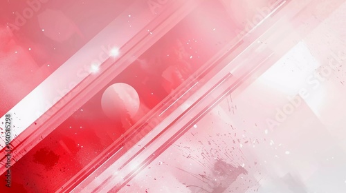 indonesian nations independence day poster and banner background illustration in red and white color design