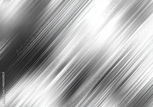 Abstract blurred background with silver metallic texture, light and shadow effect