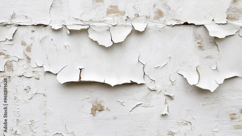 Obraz premium white painted old white painted wall texture