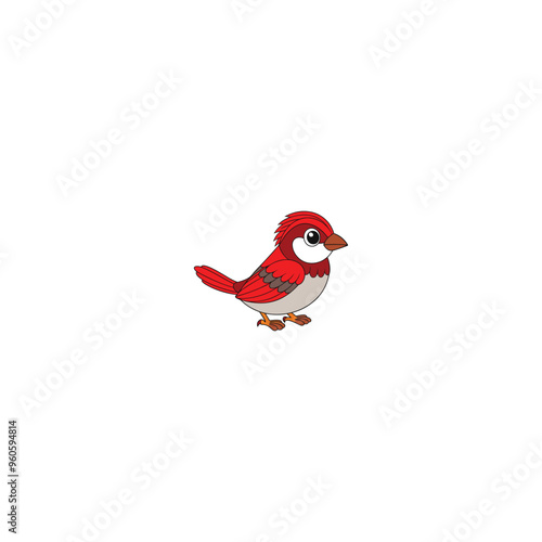 bird on a white background