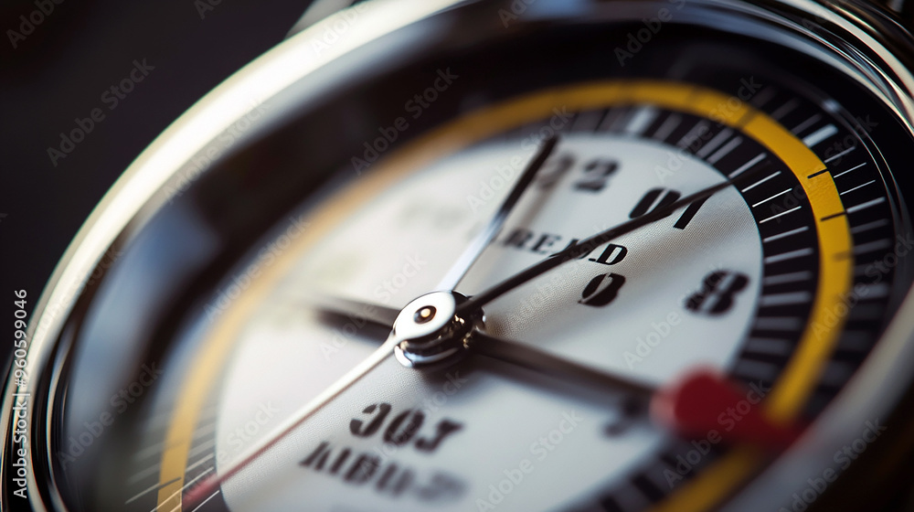 Fototapeta premium a ticking clock with a sense of urgency