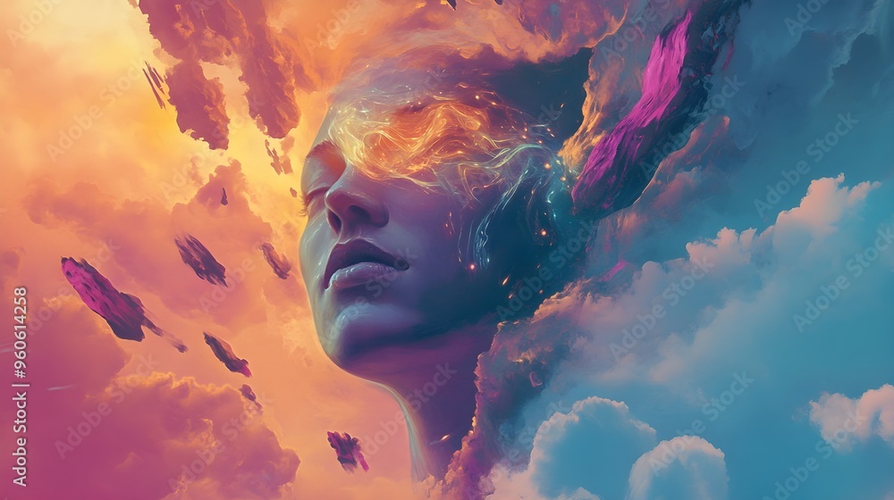 Digital art marketplace, symbolizing the rise of NFTs. Digital art marketplace, symbolizing the rise of NFTs.