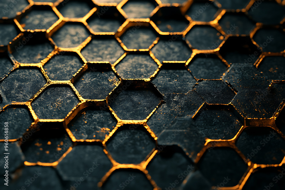 A detailed background of honeycombs, showcasing the intricate hexagonal pattern crafted by bees A detailed background of honeycombs, showcasing the intricate hexagonal pattern crafted by bees