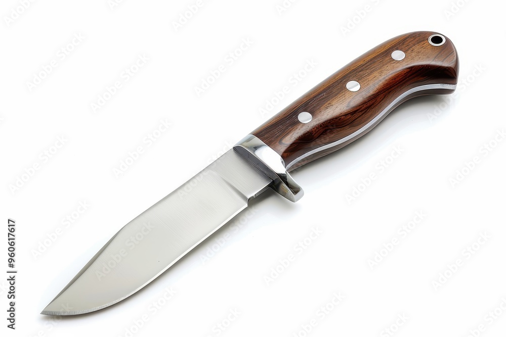 Lonely knife on white background Lonely knife on white background