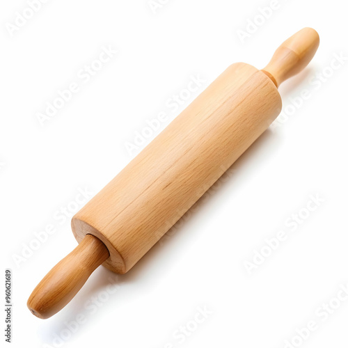 a rolling pin isolated on a white background