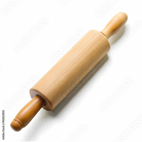 a rolling pin isolated on a white background