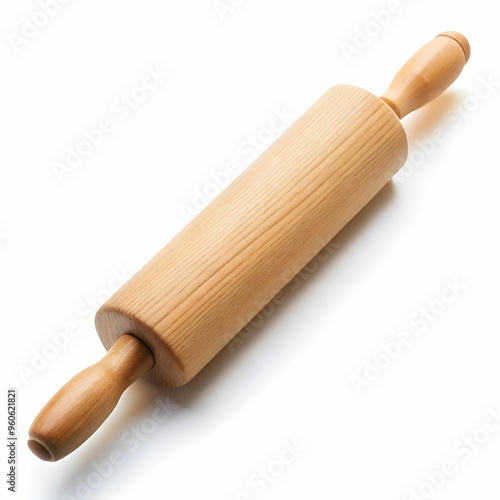 a rolling pin isolated on a white background