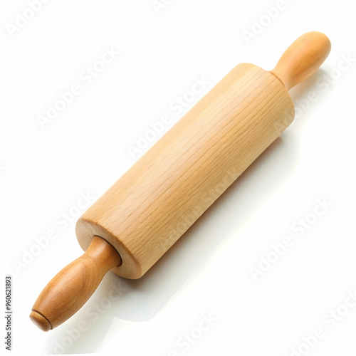 a rolling pin isolated on a white background