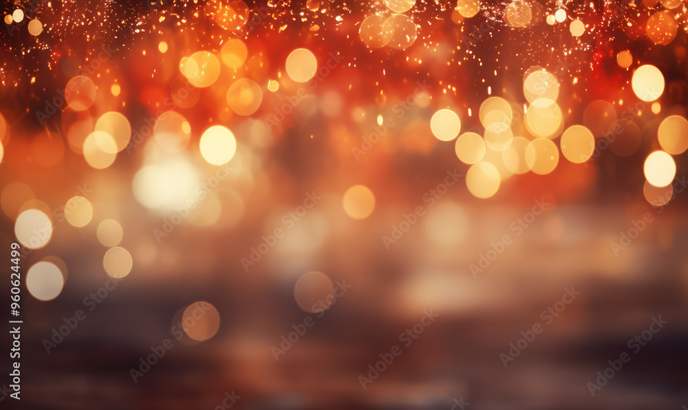 generated illustration of bokeh lights effect on dark background generated illustration of bokeh lights effect on dark background