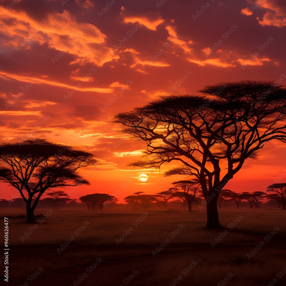 A stunning sunset paints the sky with vibrant hues of orange, pink, and purple. A stunning sunset paints the sky with vibrant hues of orange, pink, and purple.