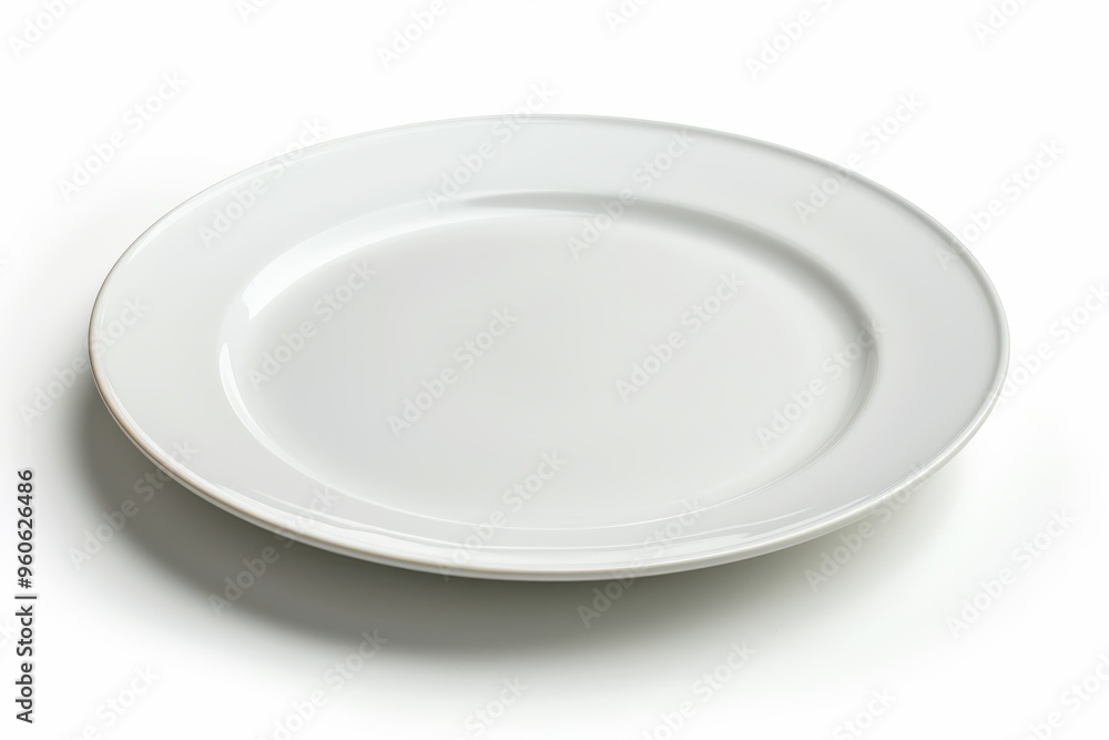 Plate on white background Plate on white background