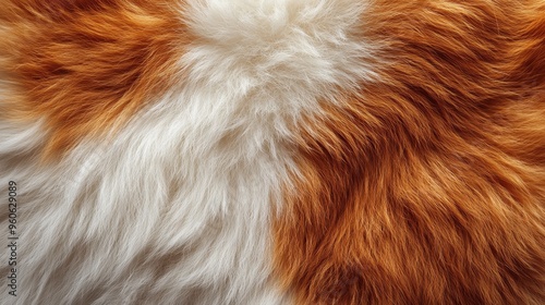 Close-up of animal fur texture on a white background