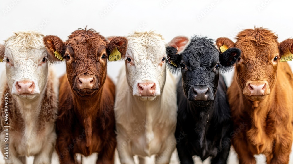 Close-up of livestock on white background Close-up of livestock on white background