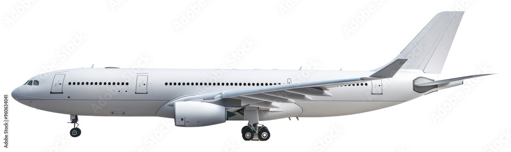 PNG Modern commercial airplane on runway. PNG Modern commercial airplane on runway.